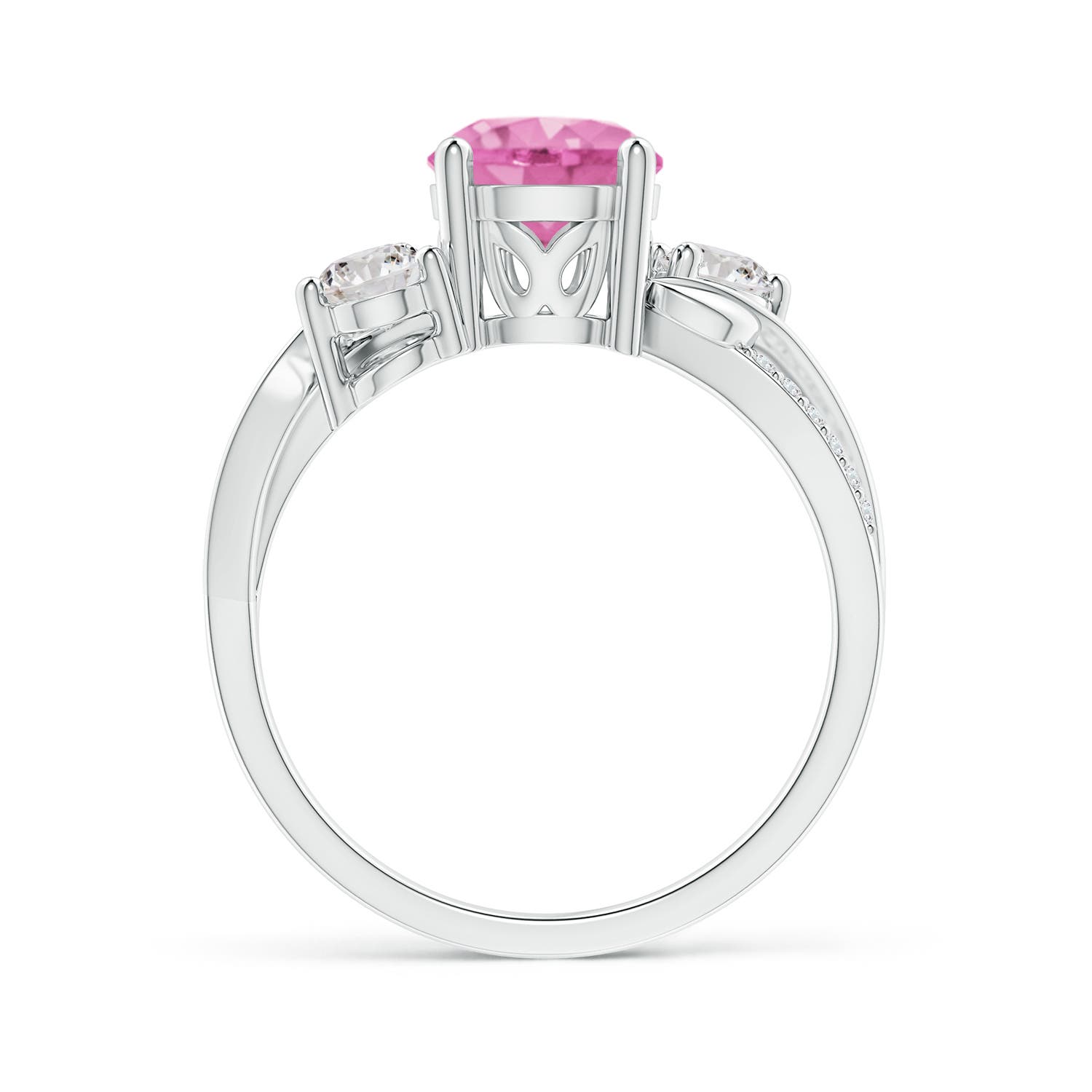 AA - Pink Sapphire / 1.98 CT / 14 KT White Gold