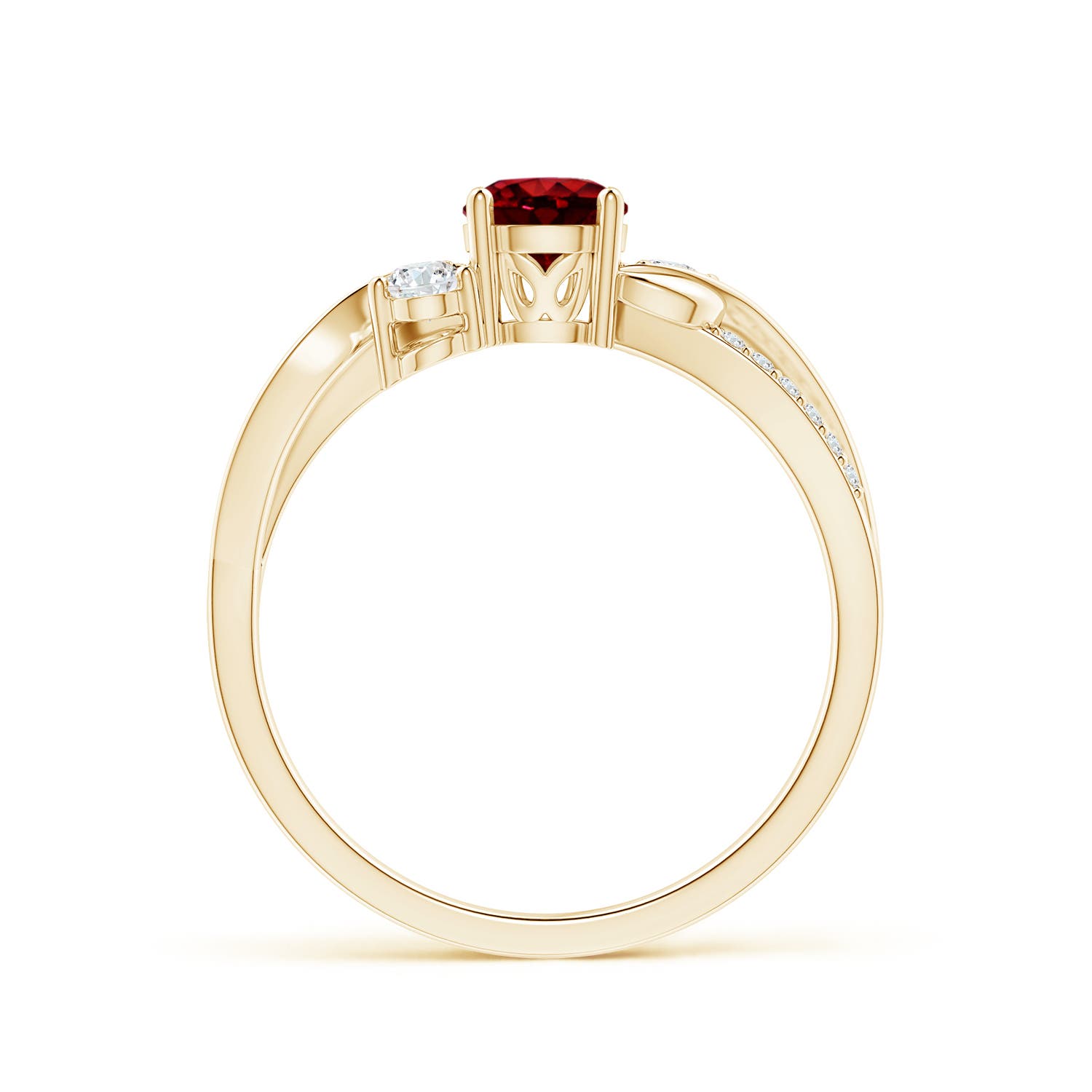 AAAA - Ruby / 0.8 CT / 14 KT Yellow Gold