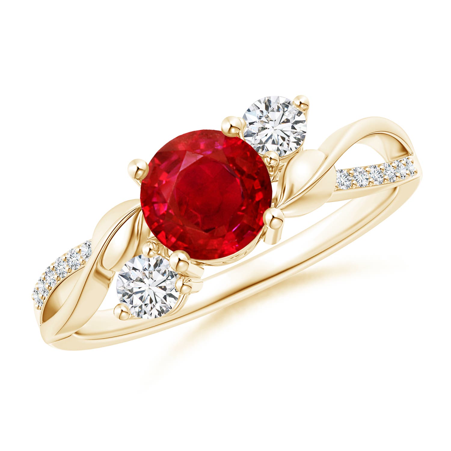 AAA - Ruby / 1.27 CT / 14 KT Yellow Gold