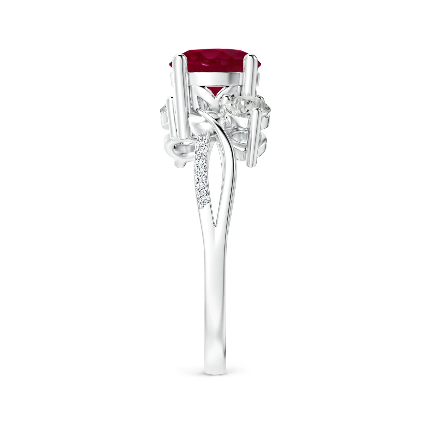 A - Ruby / 1.78 CT / 14 KT White Gold