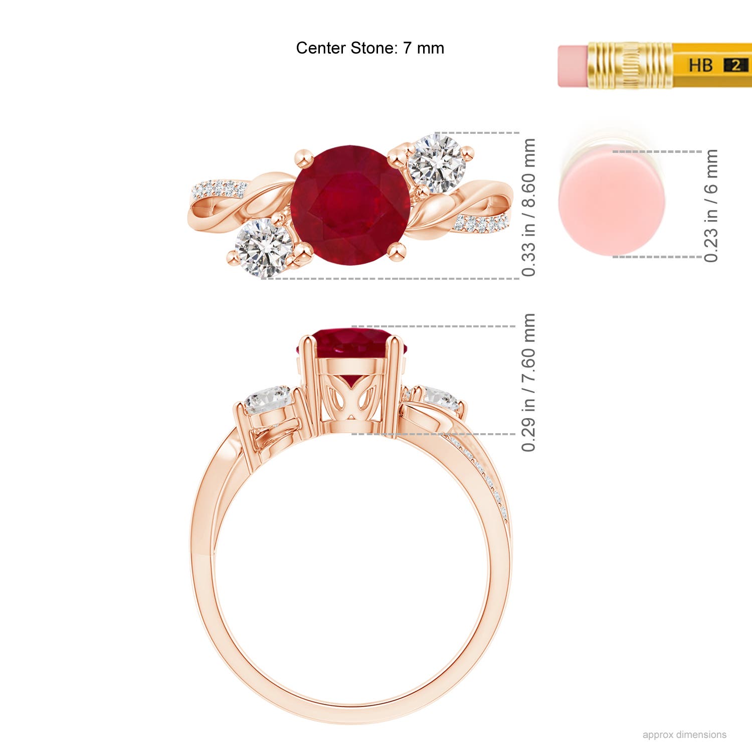 AA - Ruby / 1.78 CT / 14 KT Rose Gold