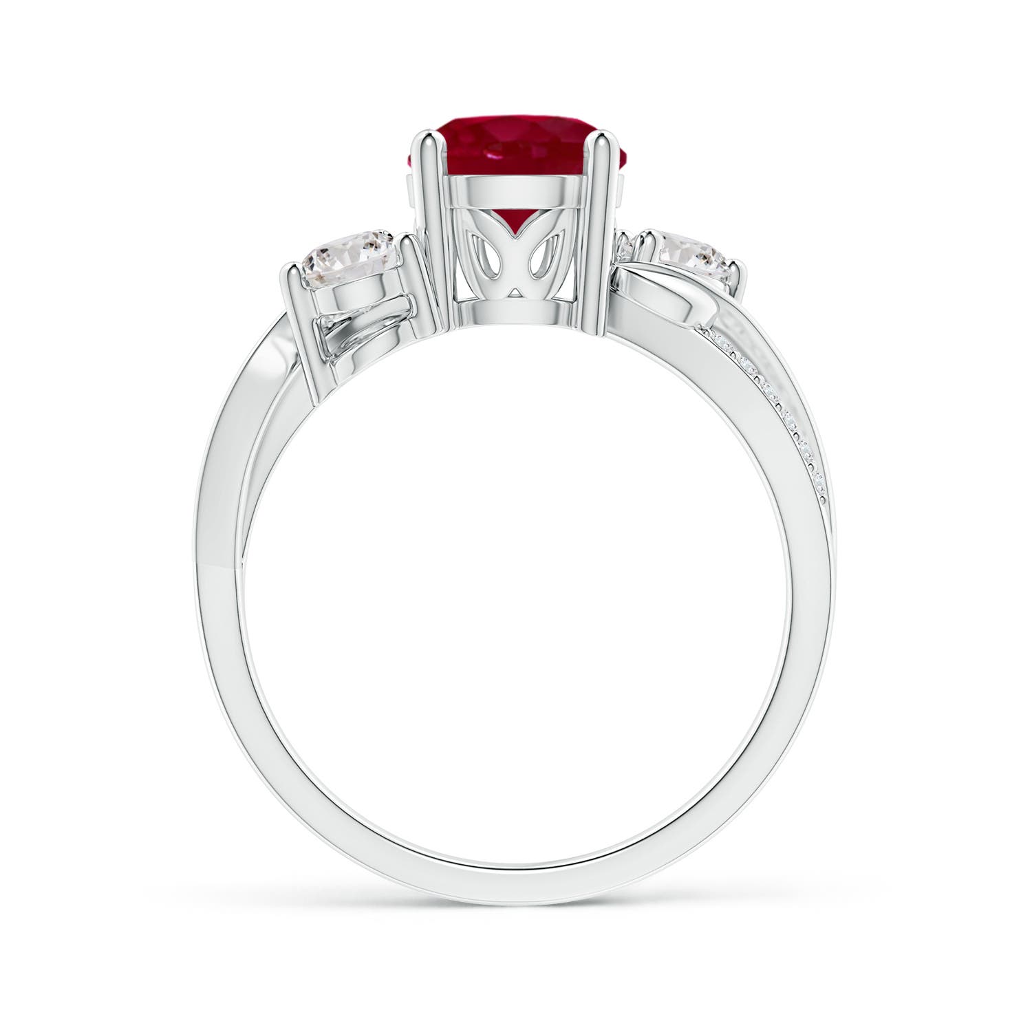 AA - Ruby / 1.78 CT / 14 KT White Gold