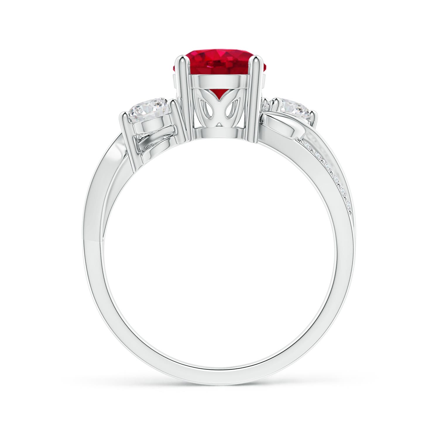 AAA - Ruby / 1.78 CT / 14 KT White Gold