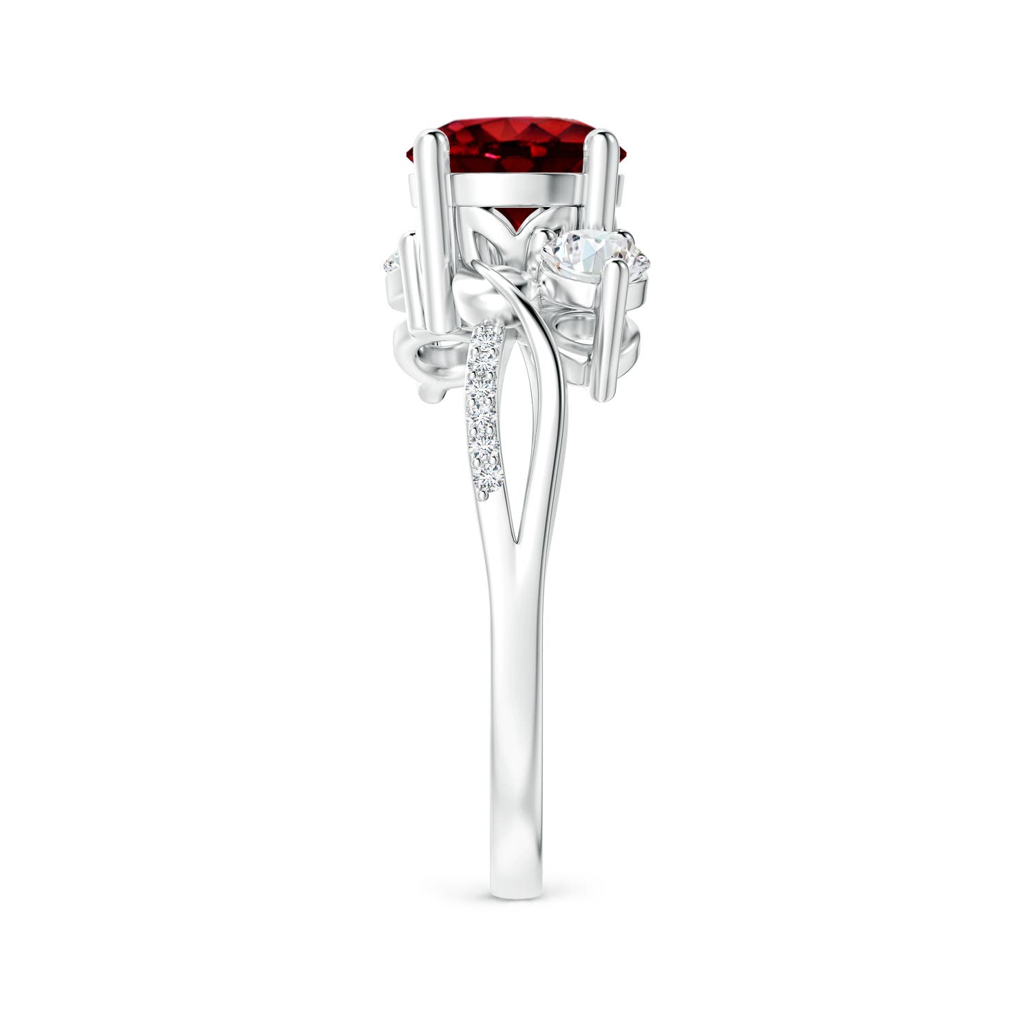 AAAA - Ruby / 1.78 CT / 14 KT White Gold