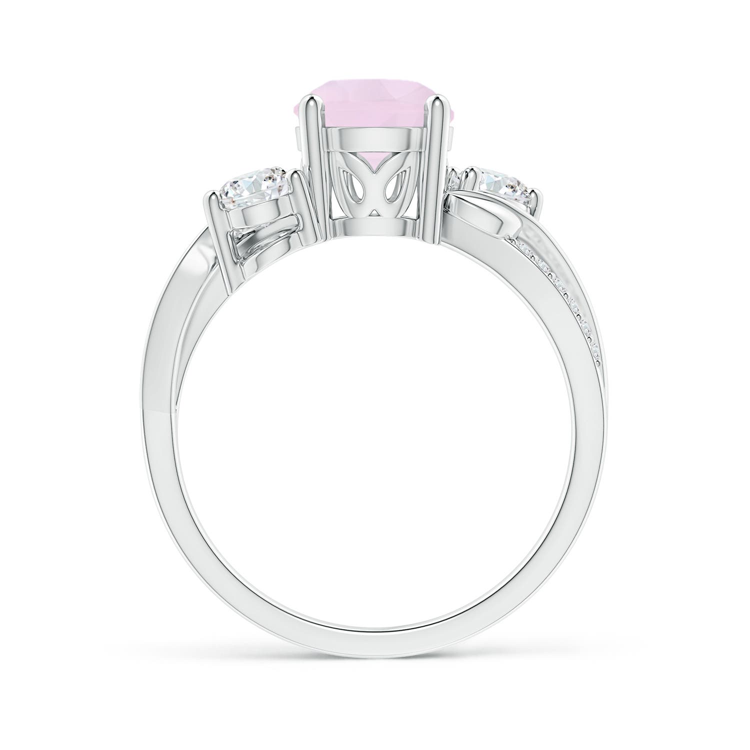 AA - Rose Quartz / 1.73 CT / 14 KT White Gold