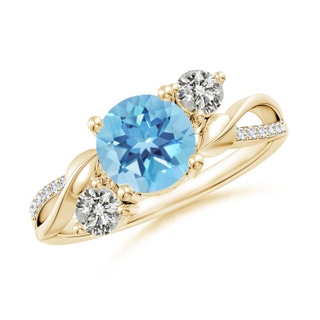 Round A Swiss Blue Topaz