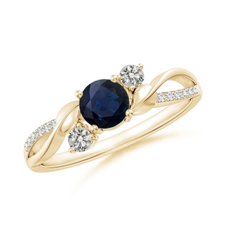 Round A Blue Sapphire