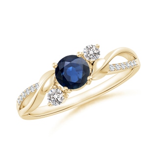 Round AA Blue Sapphire