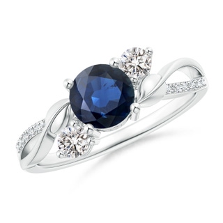 Round AA Blue Sapphire