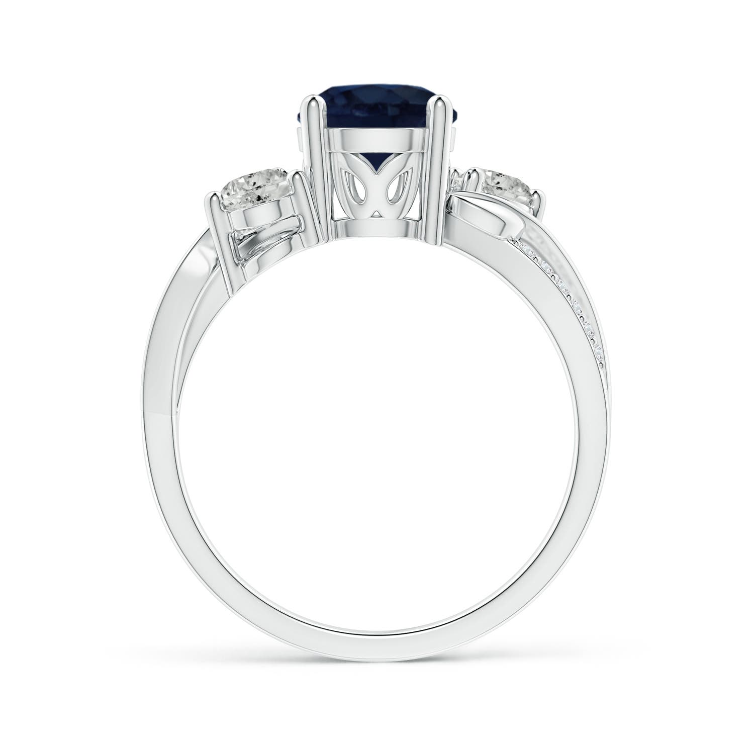 A - Blue Sapphire / 1.98 CT / 14 KT White Gold