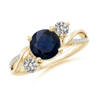 Round A Blue Sapphire