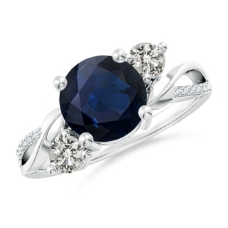 Round A Blue Sapphire