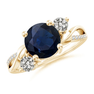 Round A Blue Sapphire