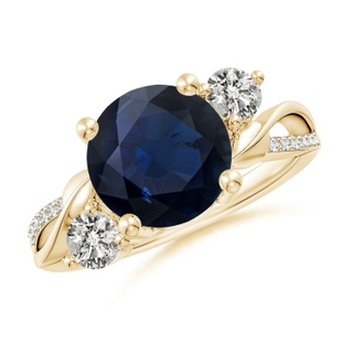 Round A Blue Sapphire