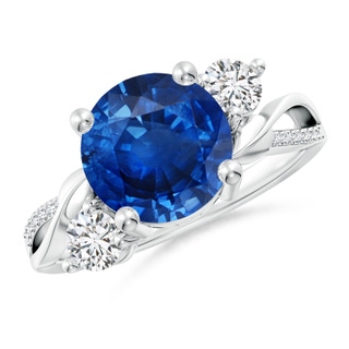 Round AAA Blue Sapphire