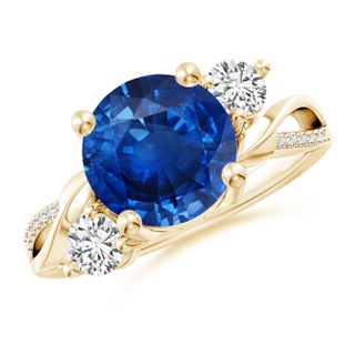Round AAA Blue Sapphire