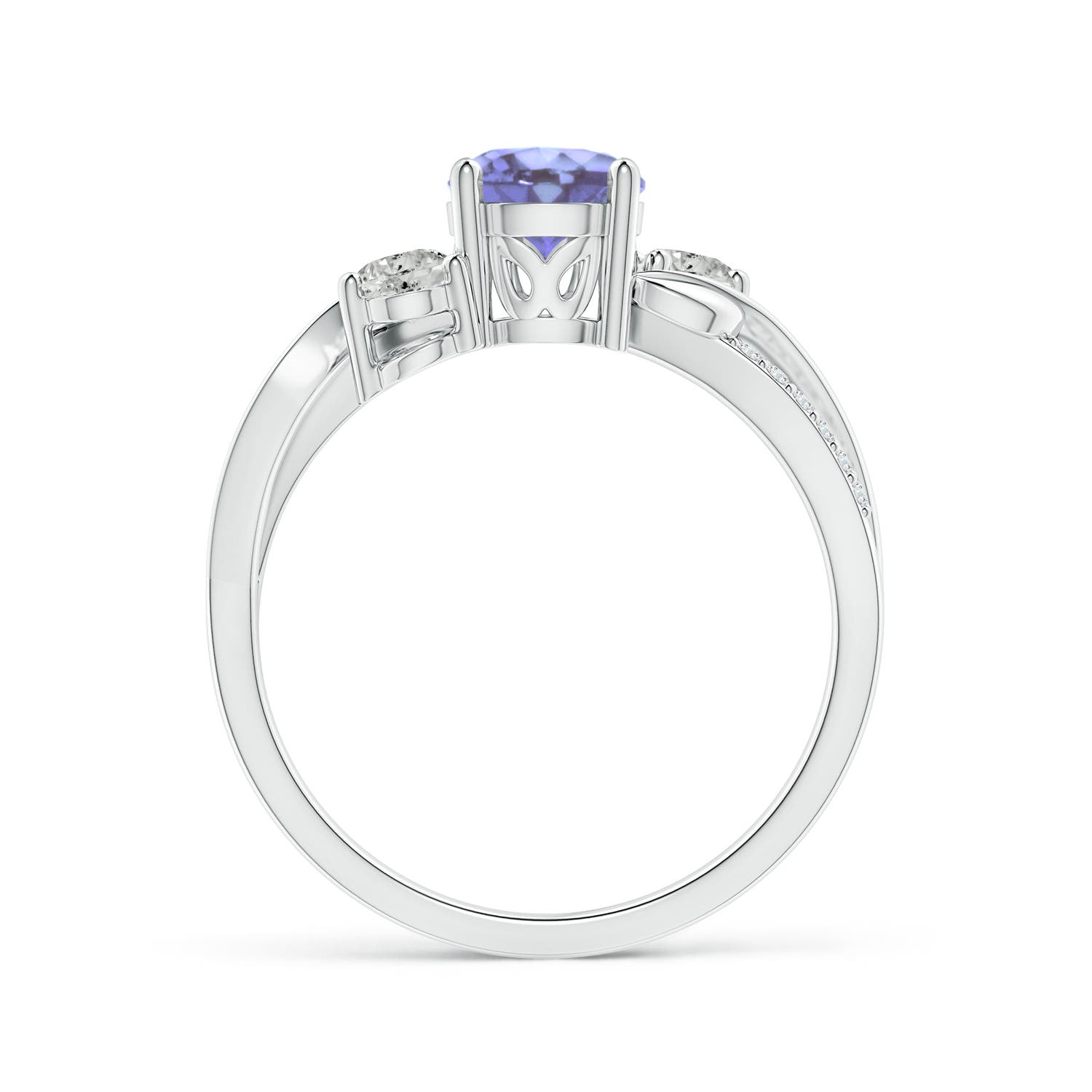 A - Tanzanite / 1.17 CT / 14 KT White Gold