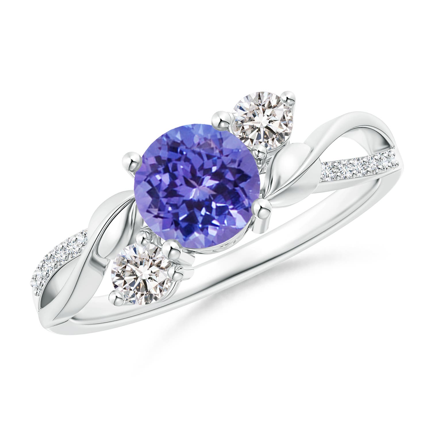 AA - Tanzanite / 1.17 CT / 14 KT White Gold