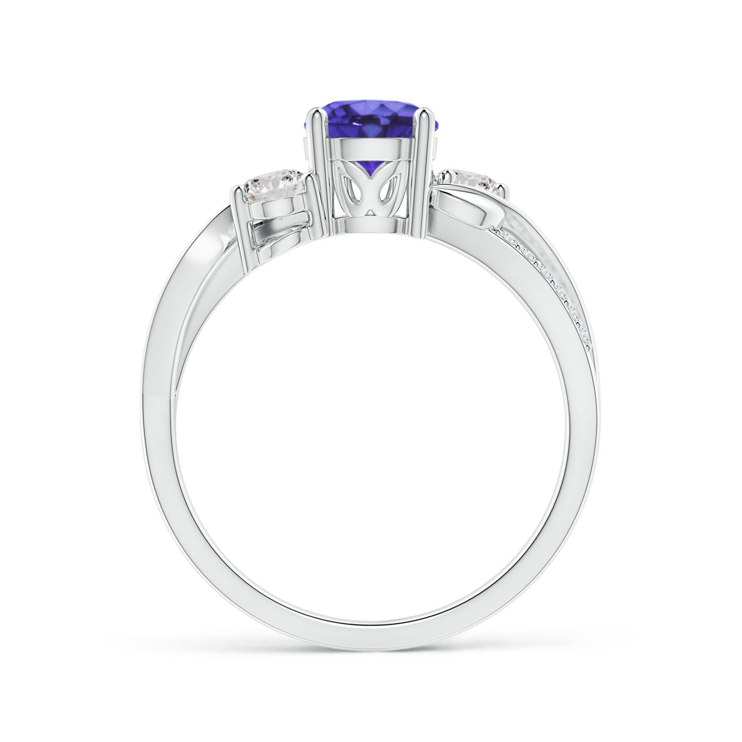 AA - Tanzanite / 1.17 CT / 14 KT White Gold