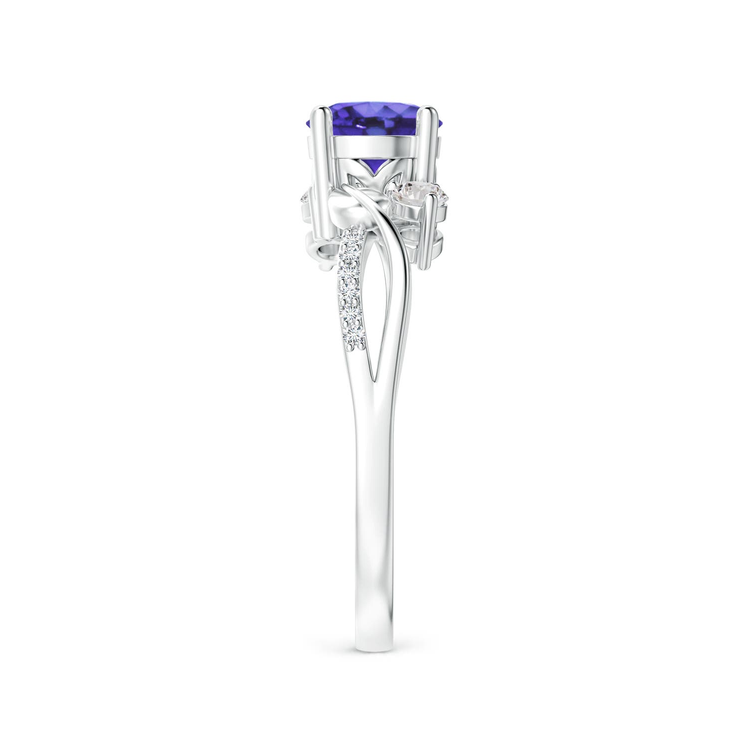 AA - Tanzanite / 1.17 CT / 14 KT White Gold