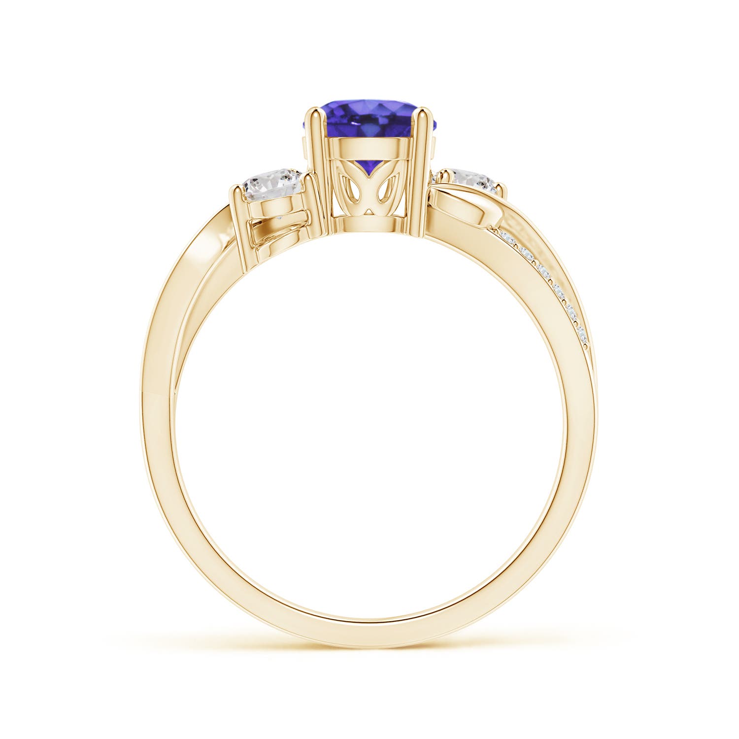 AA - Tanzanite / 1.17 CT / 14 KT Yellow Gold