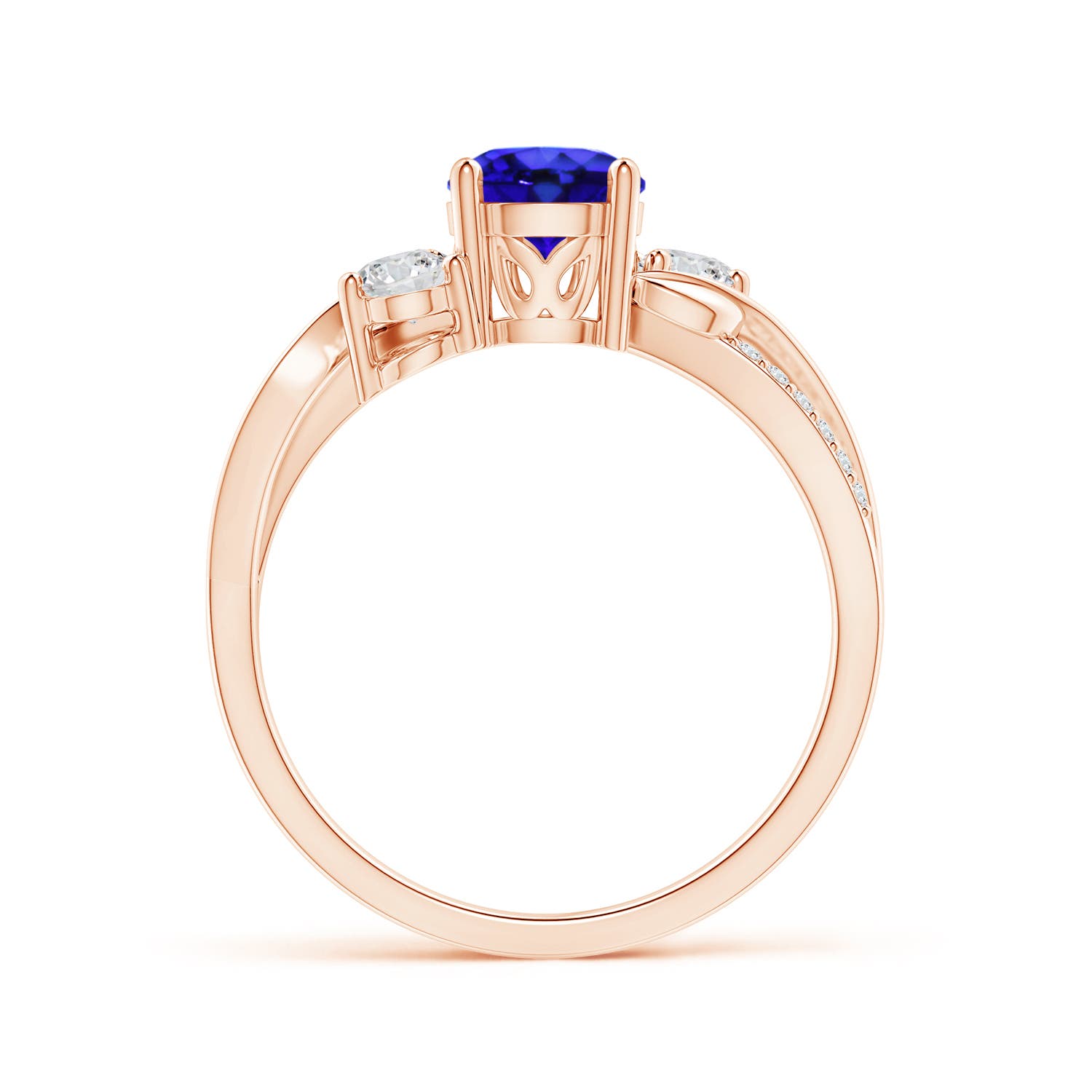 AAA - Tanzanite / 1.17 CT / 14 KT Rose Gold