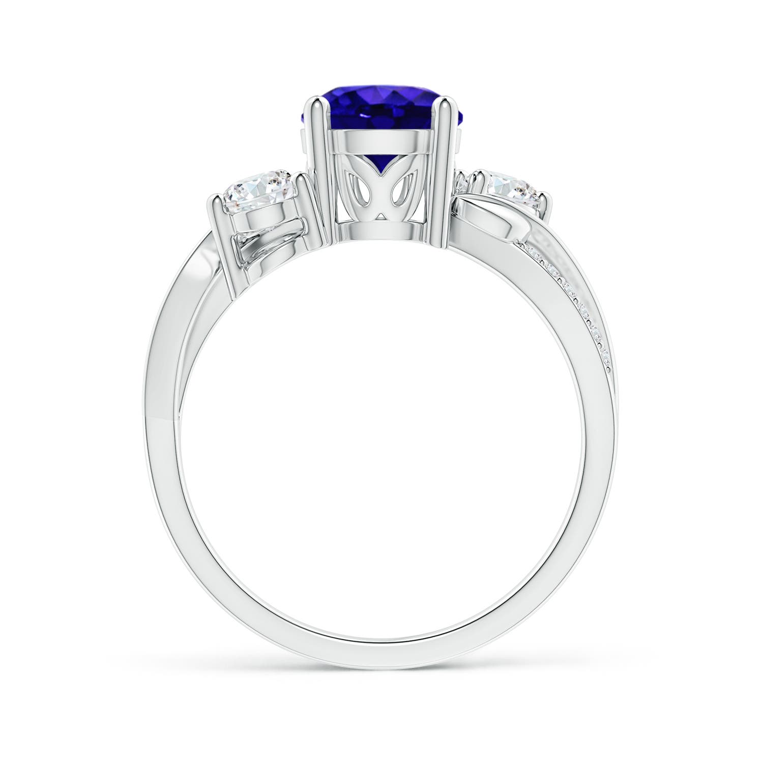 AAAA - Tanzanite / 1.83 CT / 14 KT White Gold