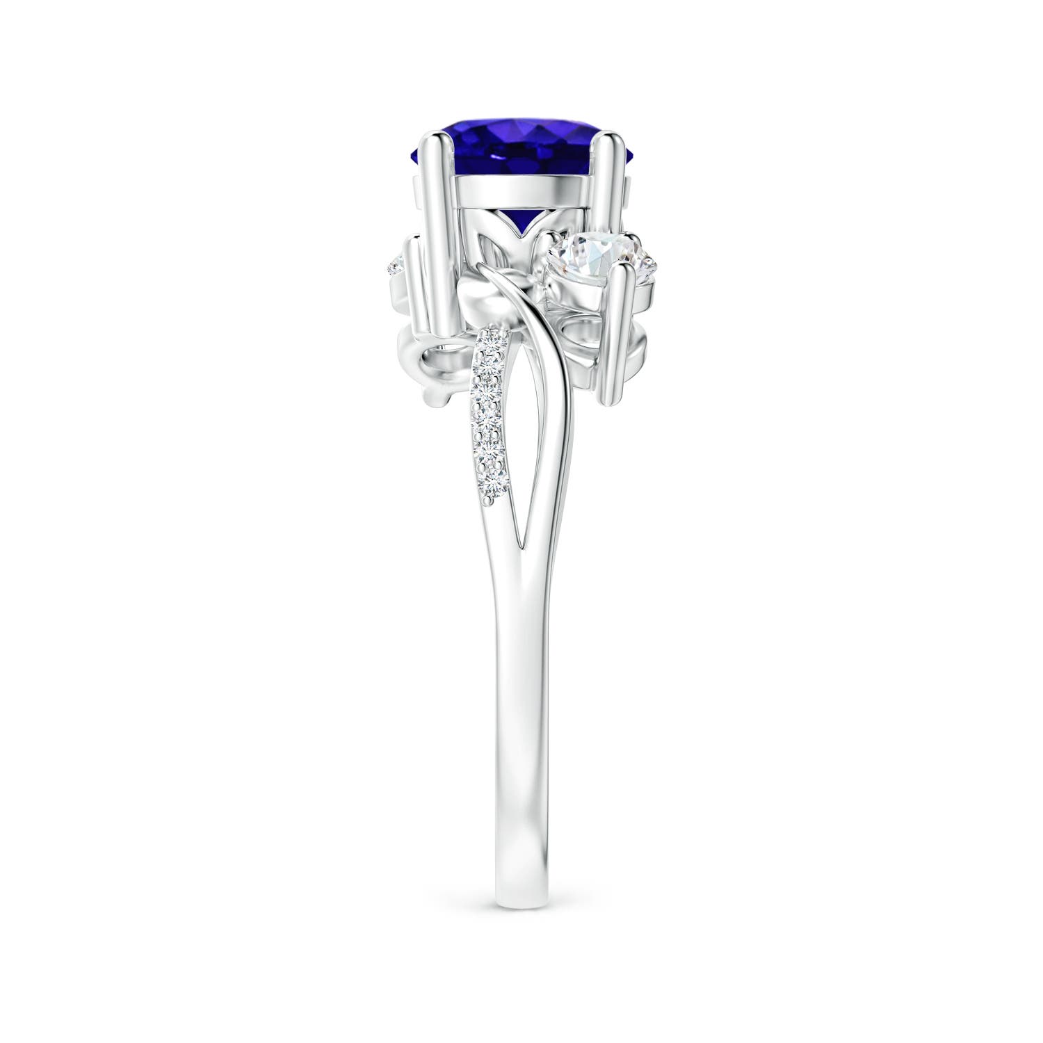 AAAA - Tanzanite / 1.83 CT / 14 KT White Gold