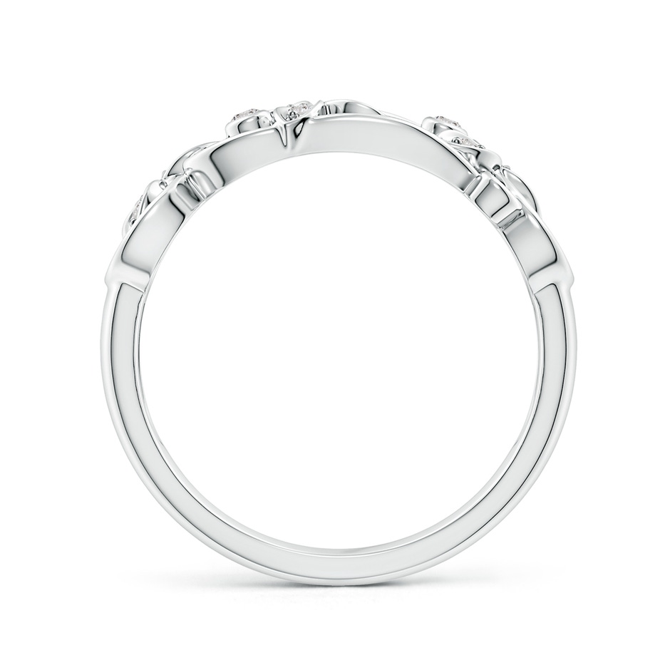 1.5mm IJI1I2 Vintage Style Diamond Flower Scroll Ring in 9K White Gold side 199