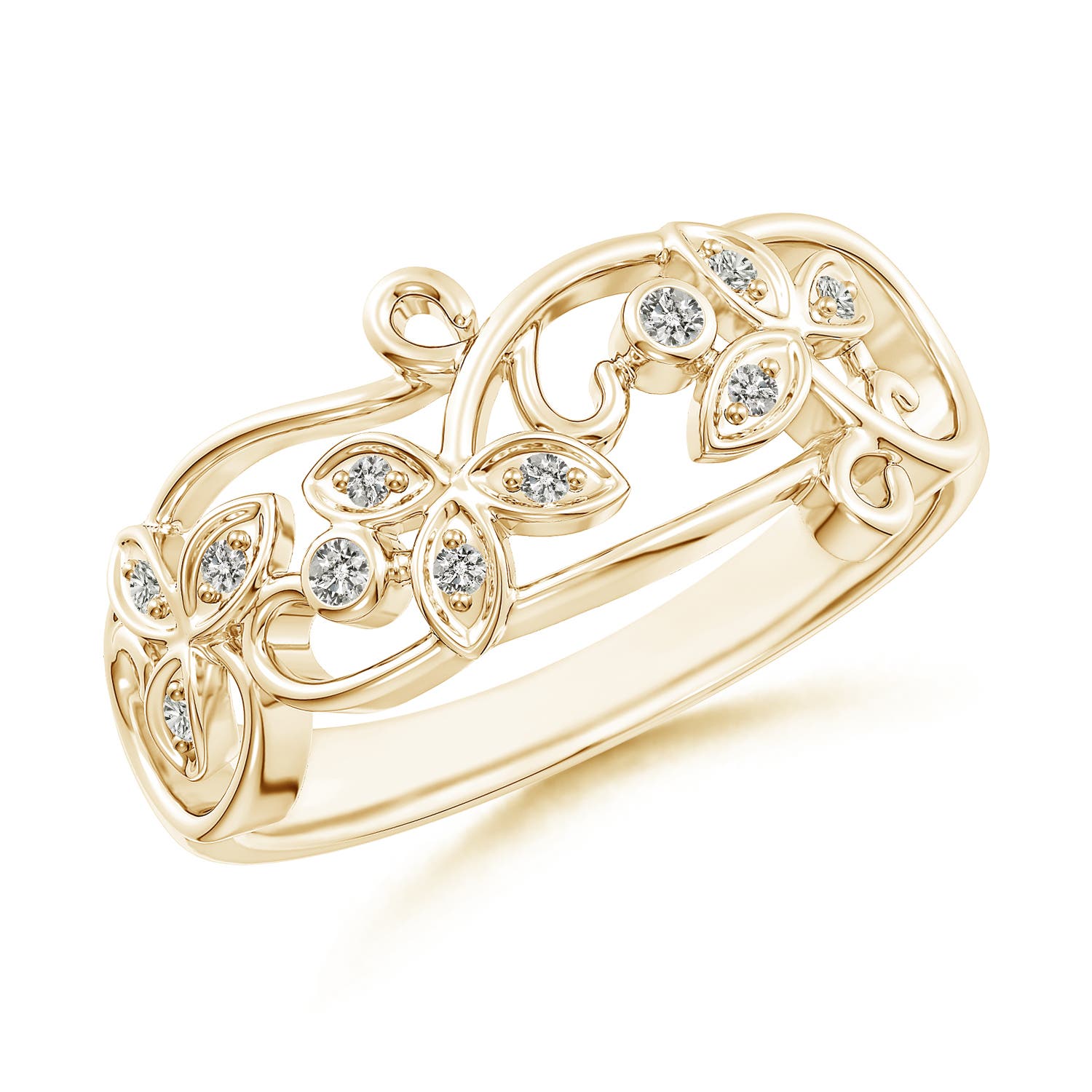 K, I3 / 0.08 CT / 14 KT Yellow Gold