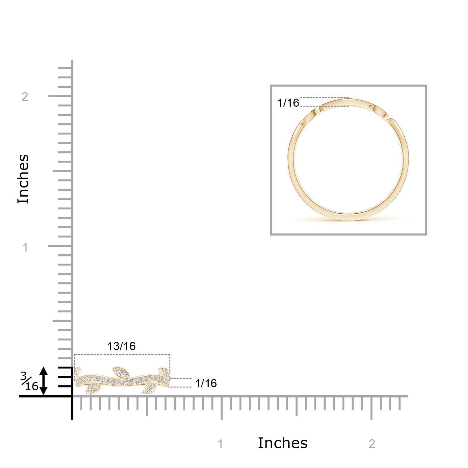 H, SI2 / 0.19 CT / 14 KT Yellow Gold