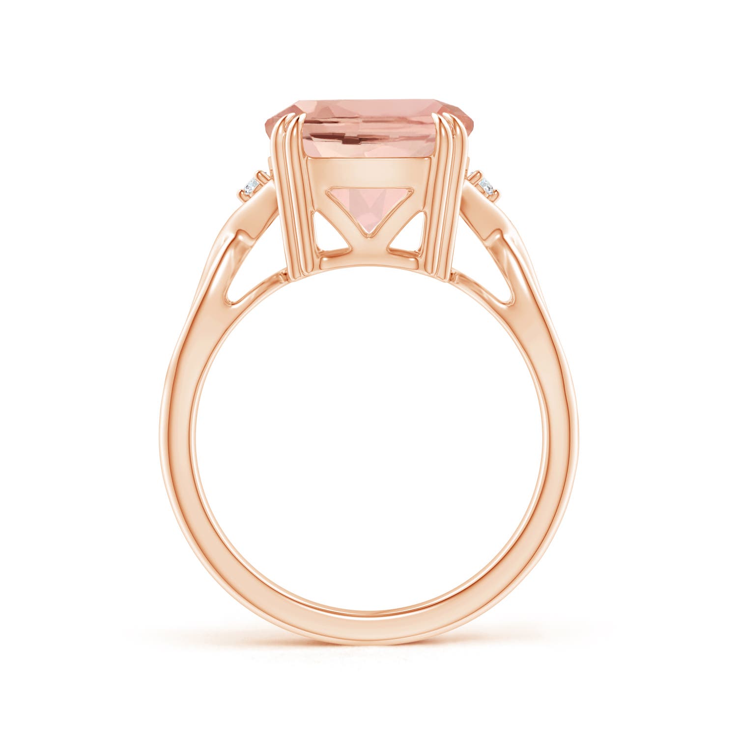 AAAA - Morganite / 5.72 CT / 14 KT Rose Gold