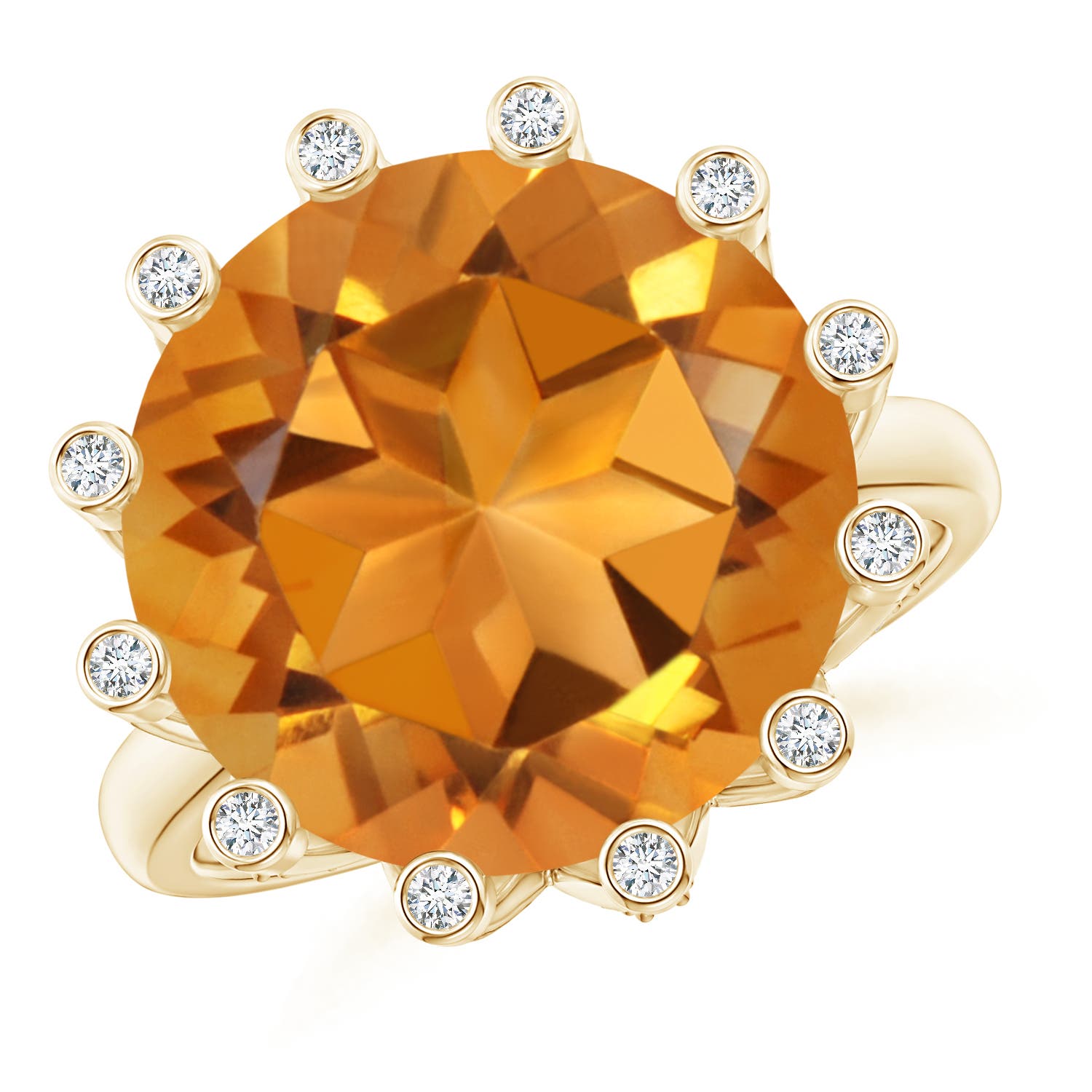 AAAA - Citrine / 9.31 CT / 14 KT Yellow Gold