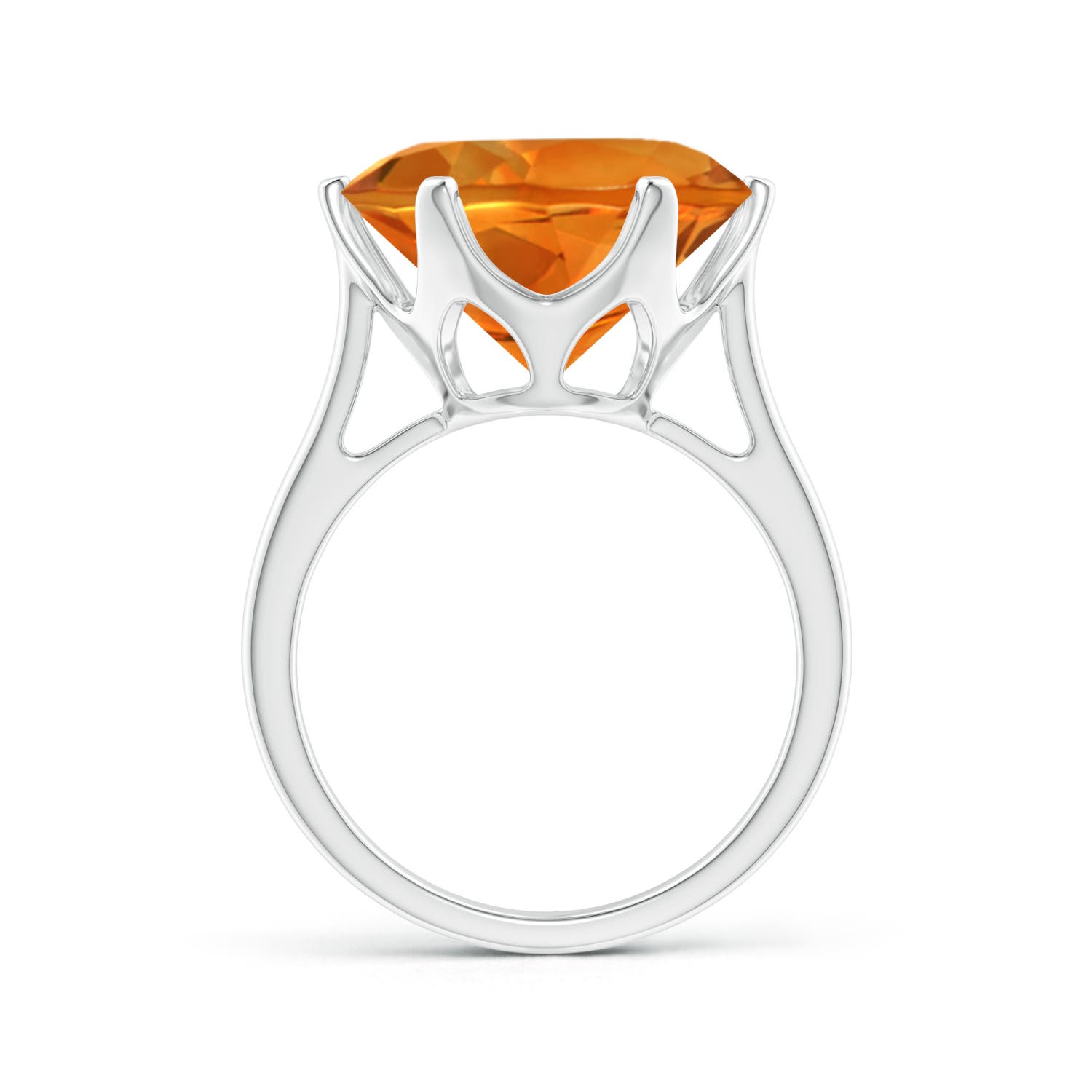 AAAA - Citrine / 9 CT / 14 KT White Gold