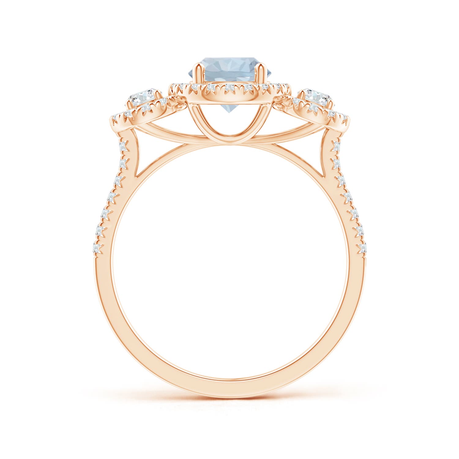 A - Aquamarine / 1.22 CT / 14 KT Rose Gold