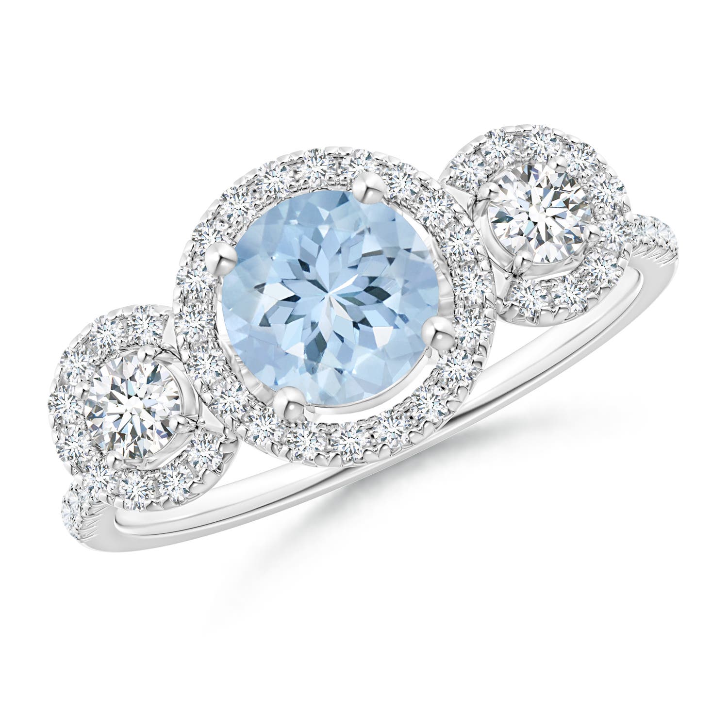 AA - Aquamarine / 1.22 CT / 14 KT White Gold