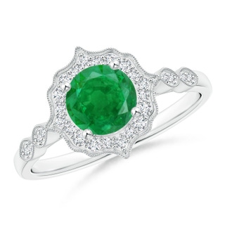 Round AA Emerald