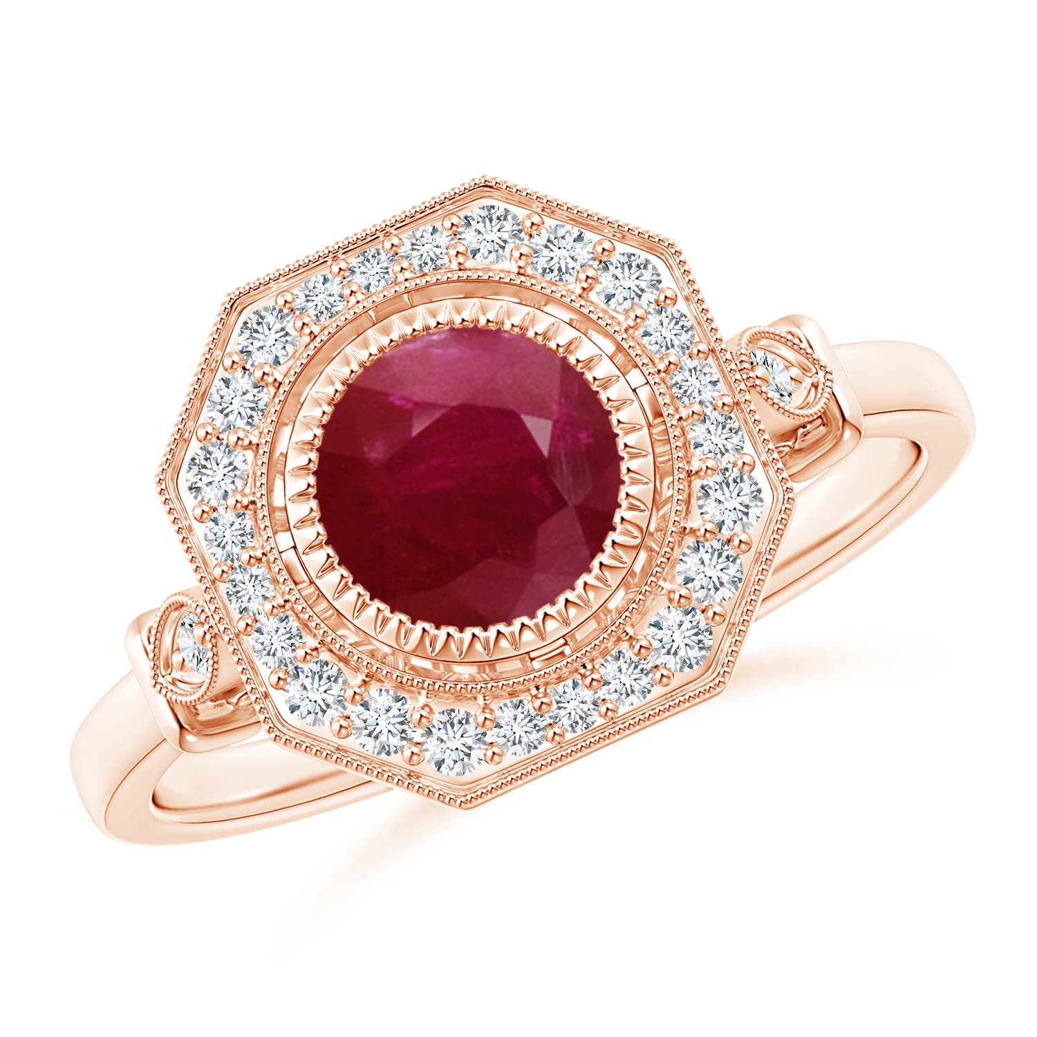 A - Ruby / 1.21 CT / 14 KT Rose Gold