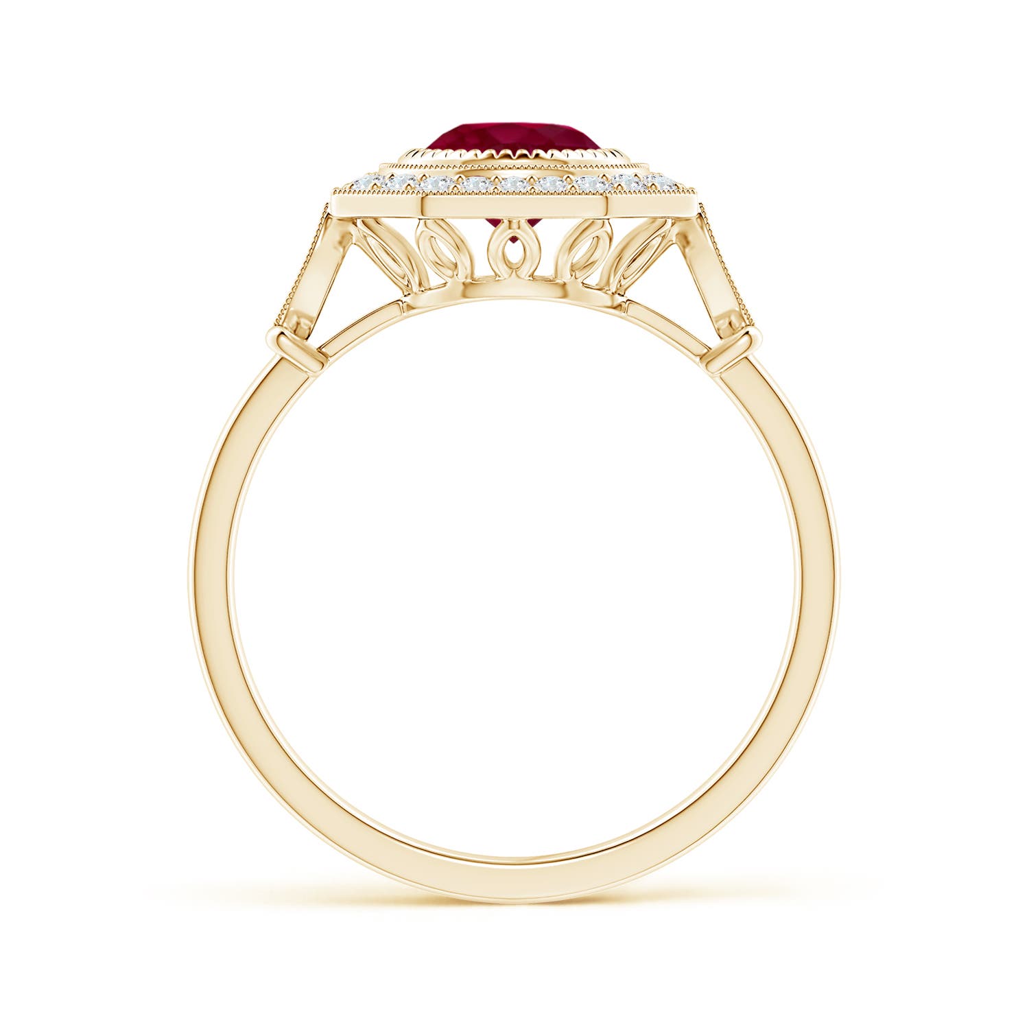 A - Ruby / 1.21 CT / 14 KT Yellow Gold