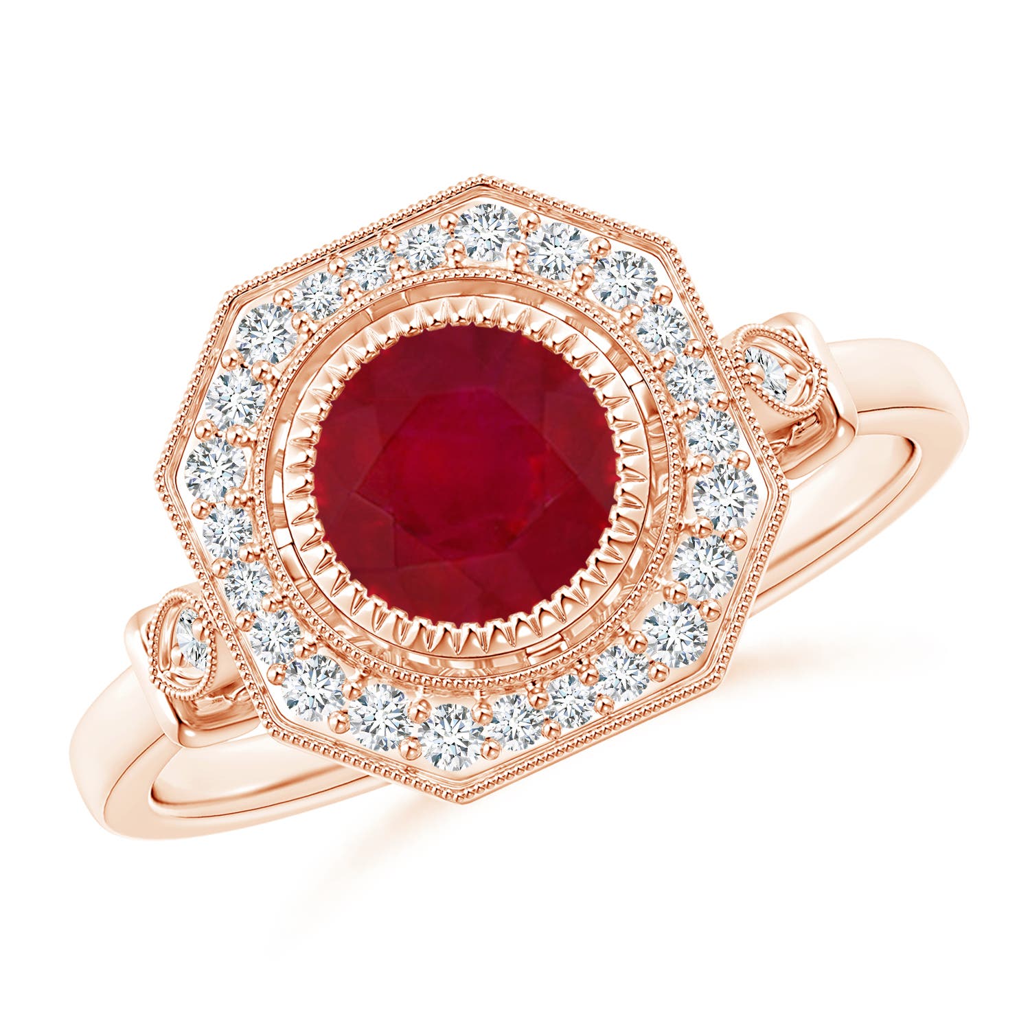 AA - Ruby / 1.21 CT / 14 KT Rose Gold