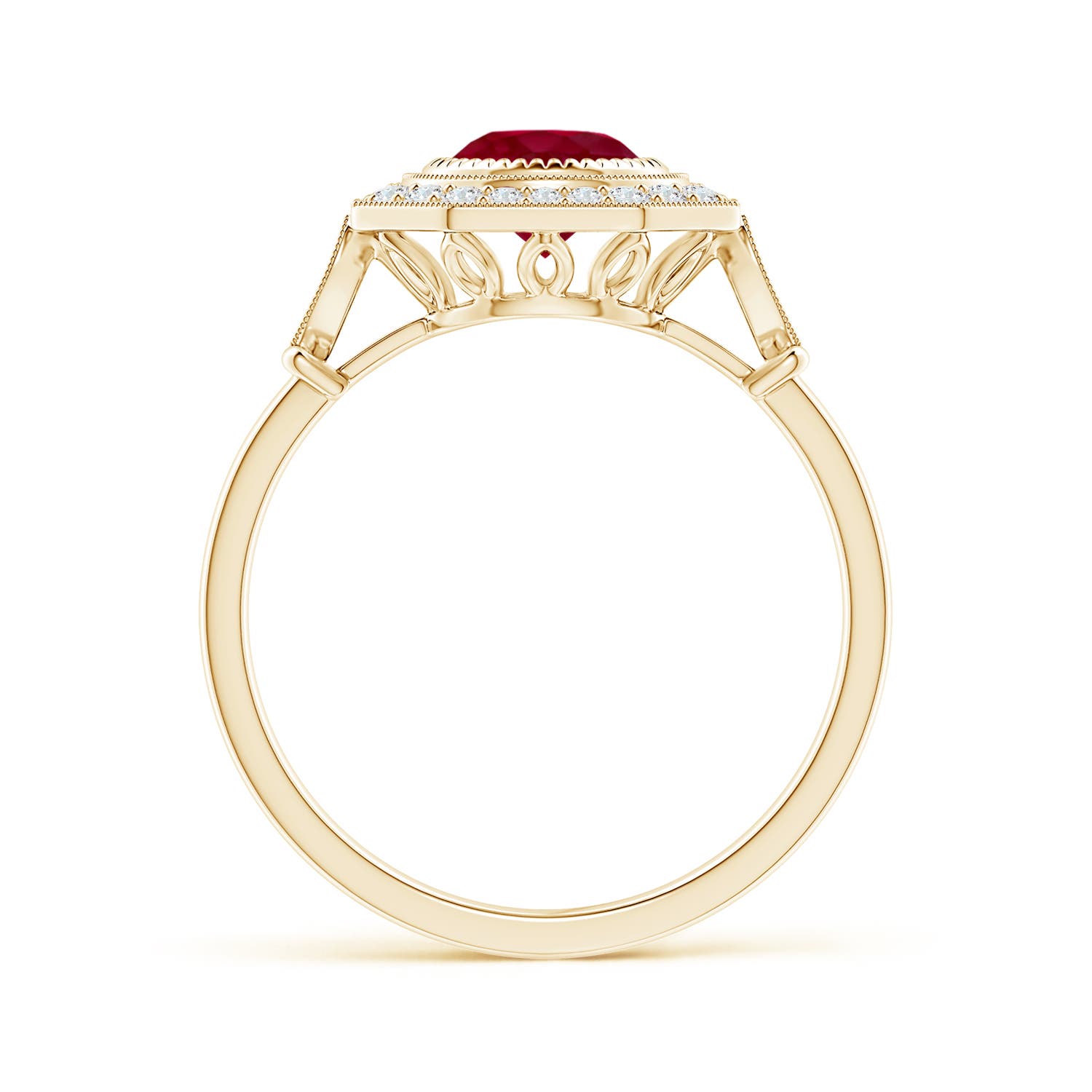 AA - Ruby / 1.21 CT / 14 KT Yellow Gold