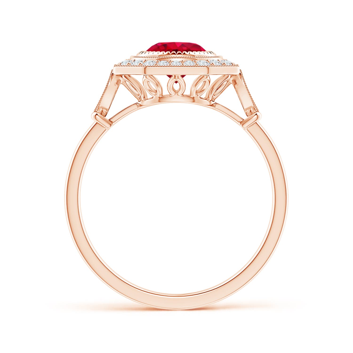 AAA - Ruby / 1.21 CT / 14 KT Rose Gold