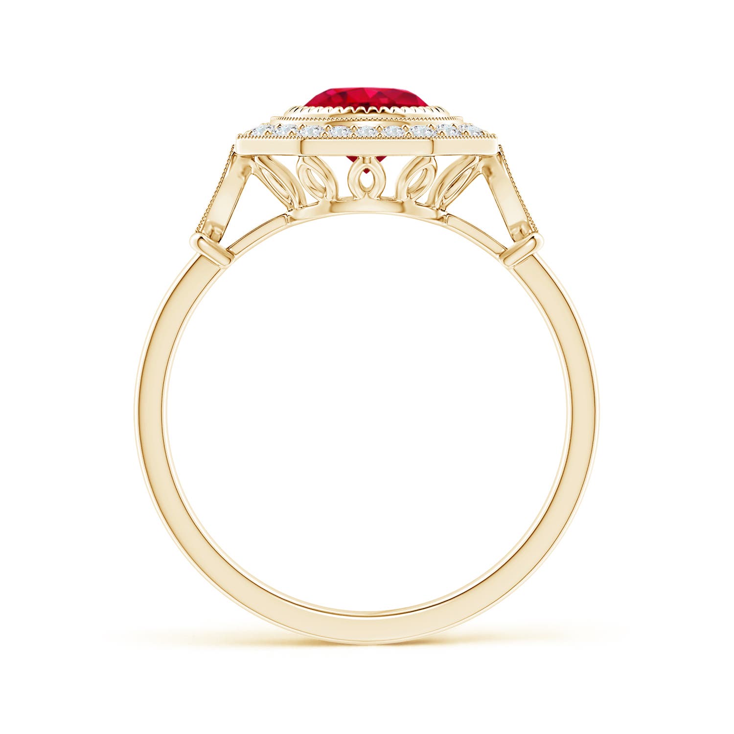 AAA - Ruby / 1.21 CT / 14 KT Yellow Gold