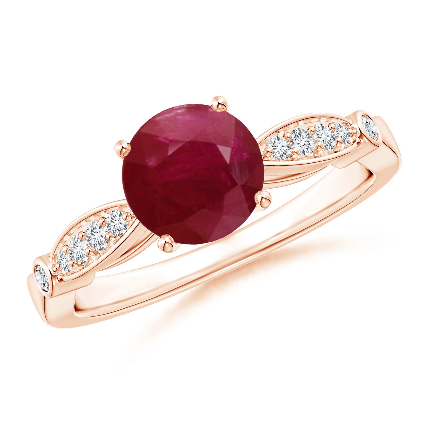 A - Ruby / 1.55 CT / 14 KT Rose Gold