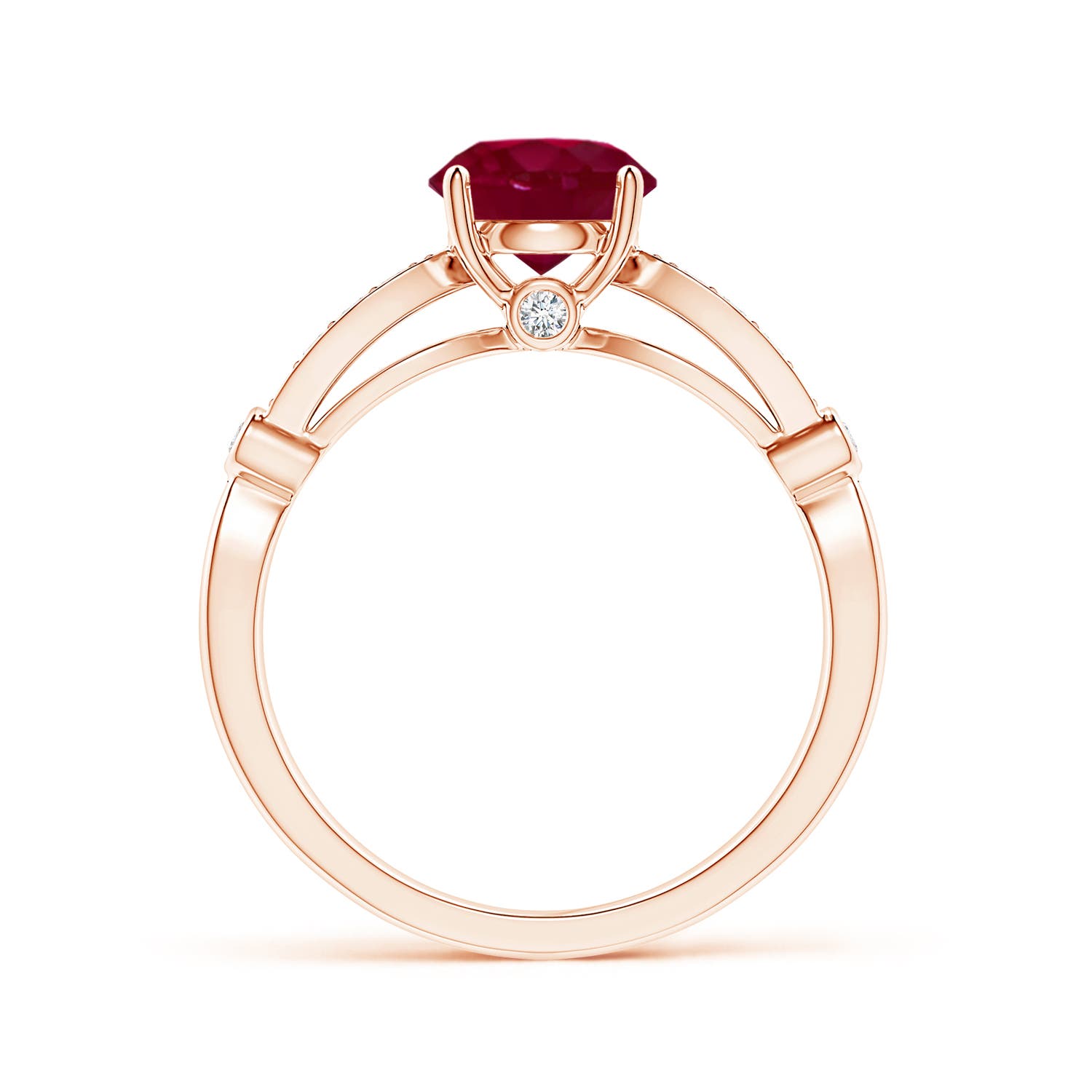 A - Ruby / 1.55 CT / 14 KT Rose Gold