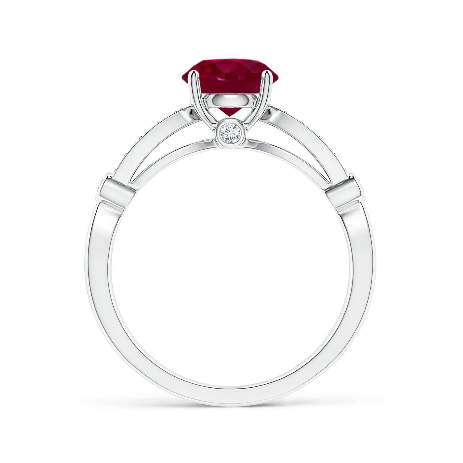 A - Ruby / 1.55 CT / 14 KT White Gold