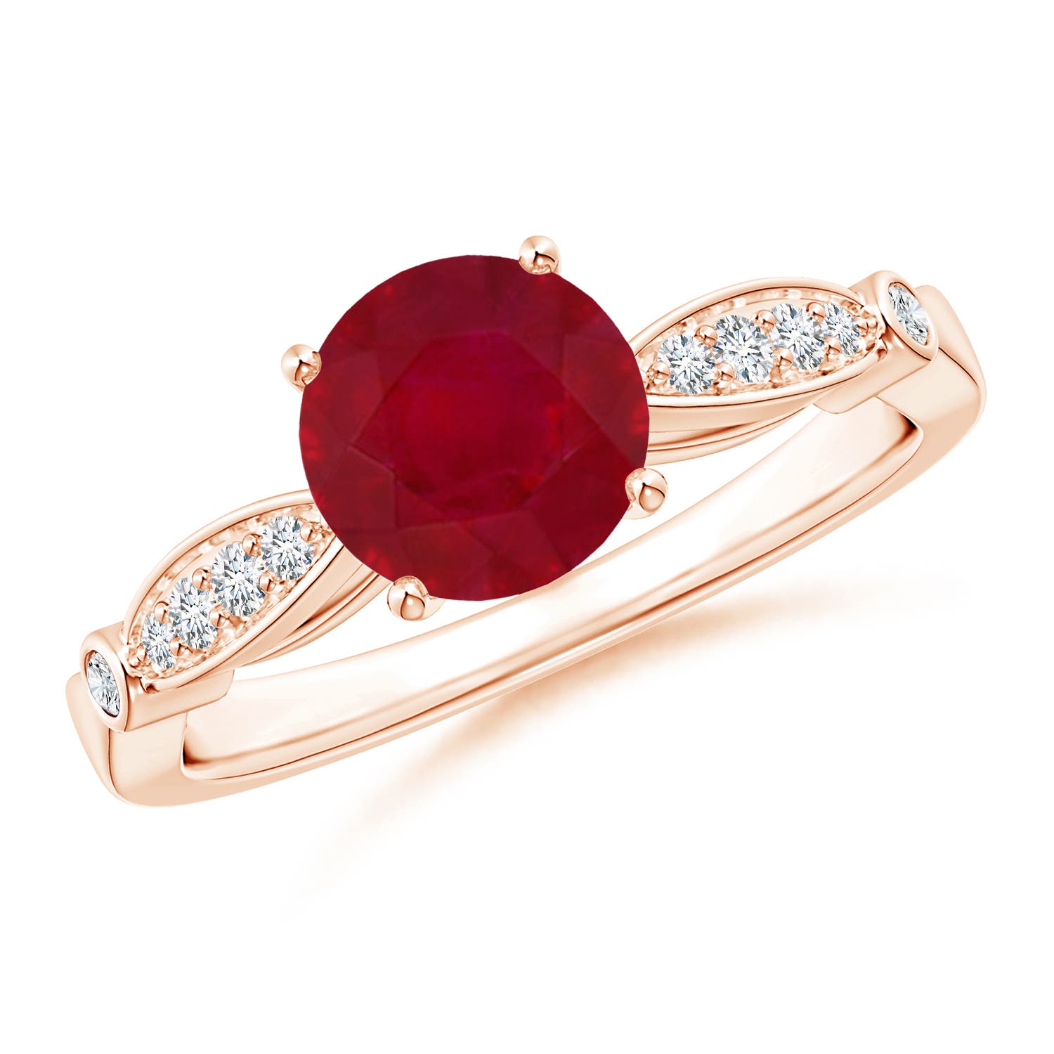 AA - Ruby / 1.55 CT / 14 KT Rose Gold