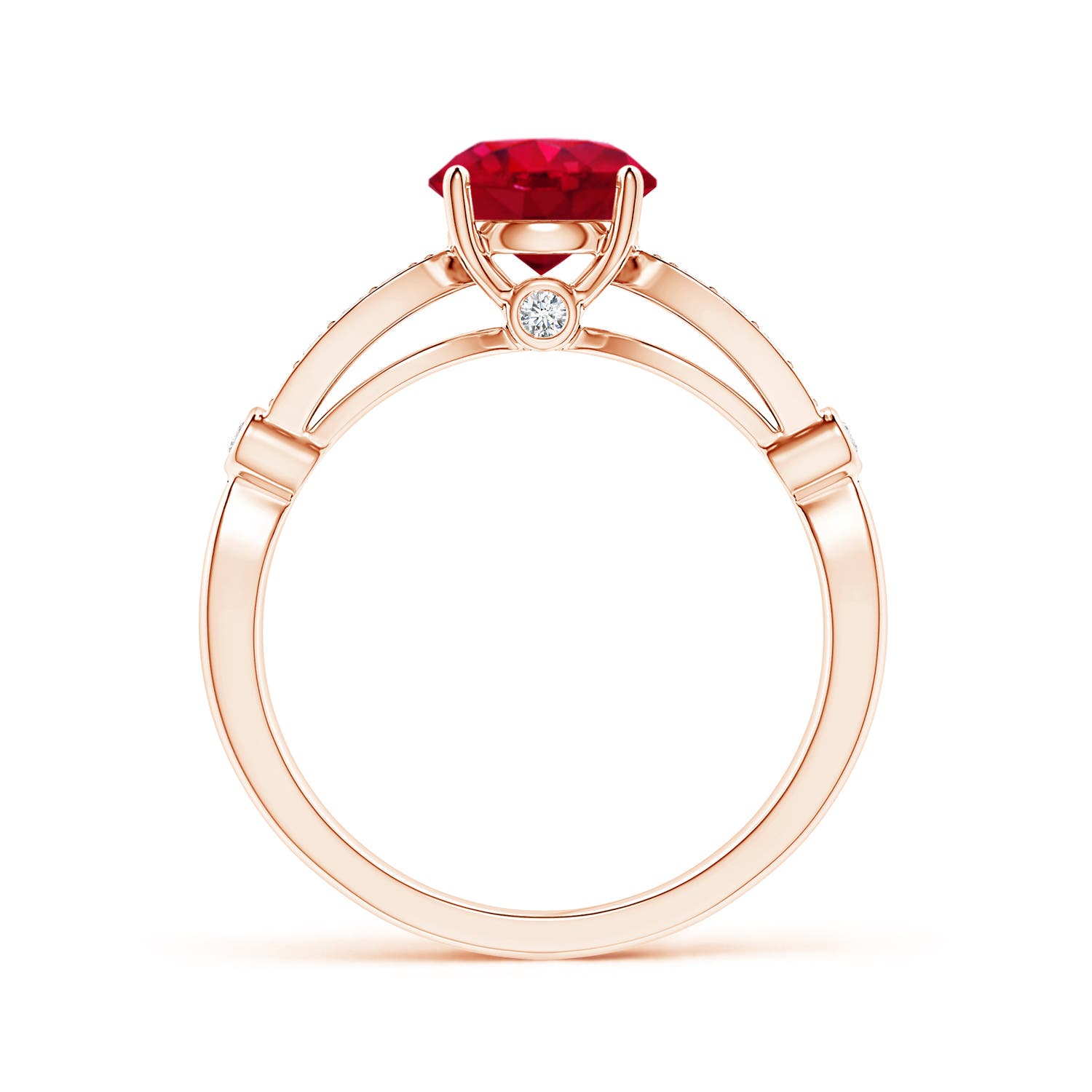 AAA - Ruby / 1.55 CT / 14 KT Rose Gold