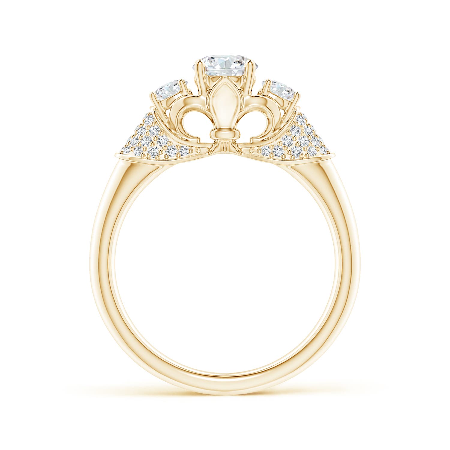 F-G, VS / 0.91 CT / 14 KT Yellow Gold