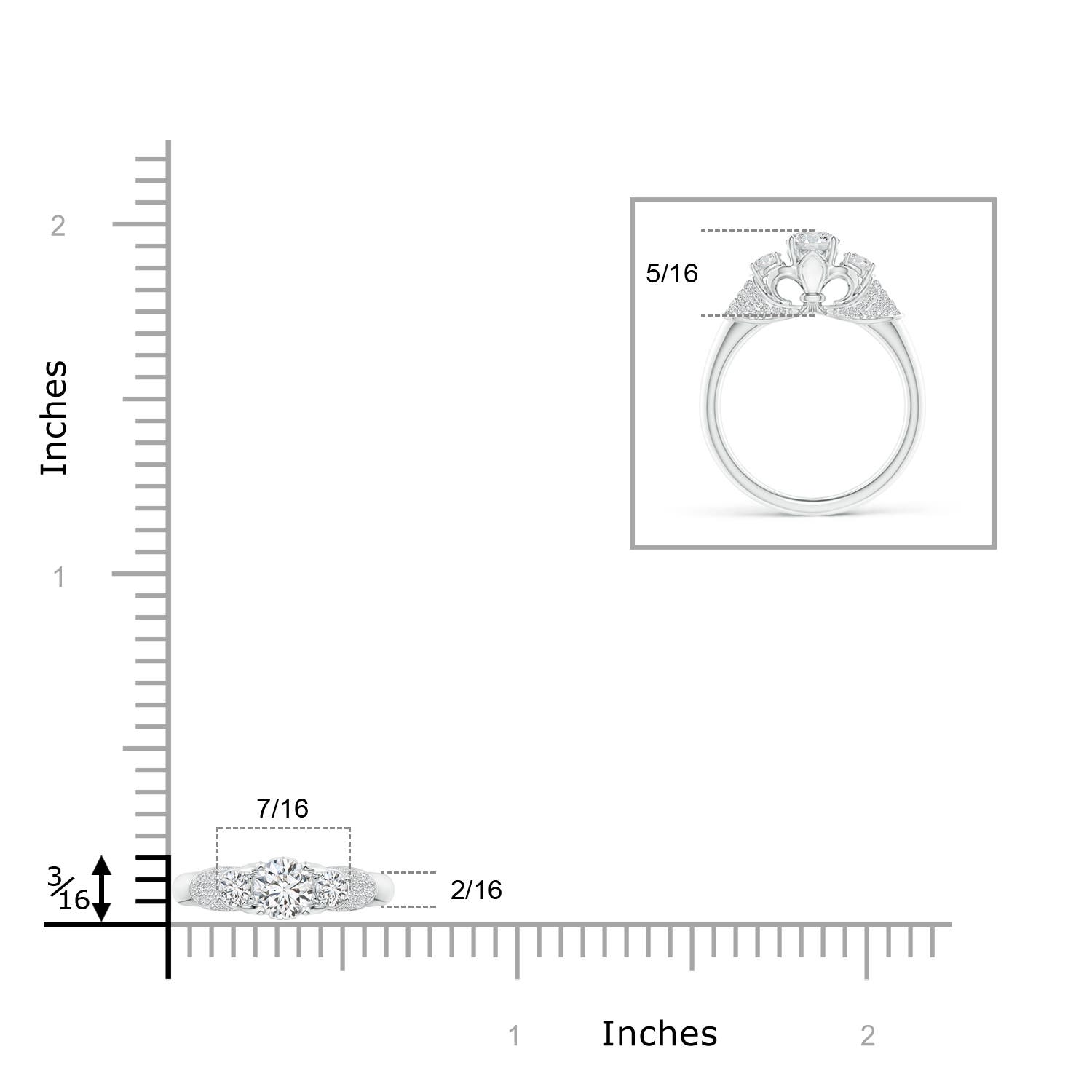 H, SI2 / 0.89 CT / 14 KT White Gold